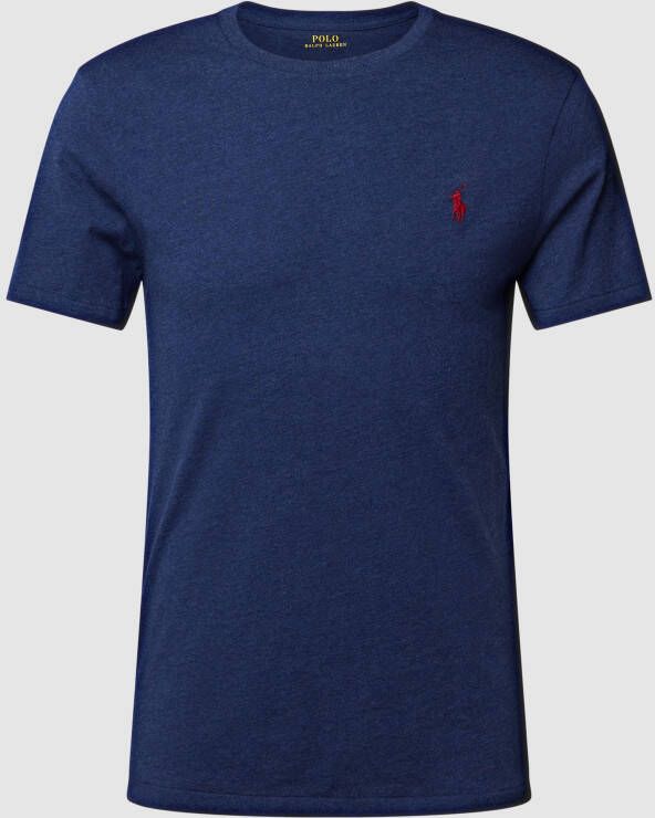 Ralph Lauren Navy Blue Katoenen T-Shirt voor Heren Blue Heren