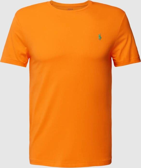 POLO Ralph Lauren slim fit T-shirt met logo oranje