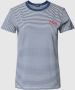 Ralph Lauren Katoenen Gestreept T-shirt met Logo Blue Dames - Thumbnail 1