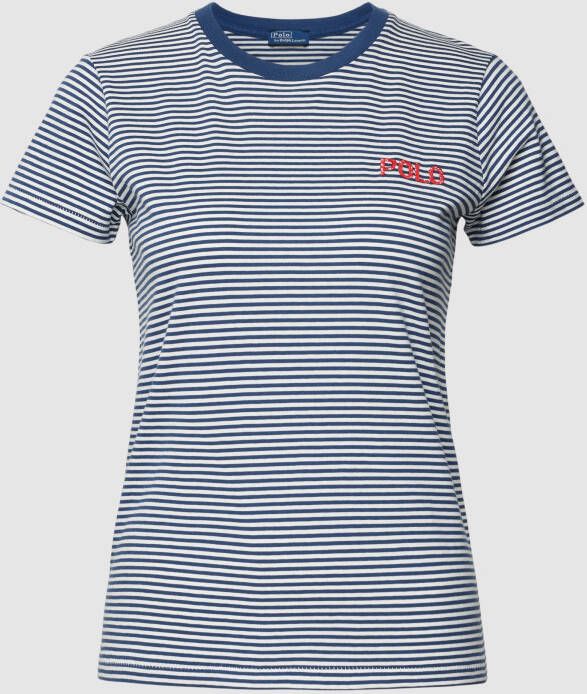 Polo Ralph Lauren T-shirt met streepmotief en labelstitching