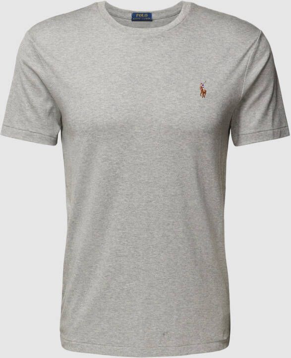 Ralph Lauren Eenvoudig T-shirt met korte mouwen en logo Gray Heren