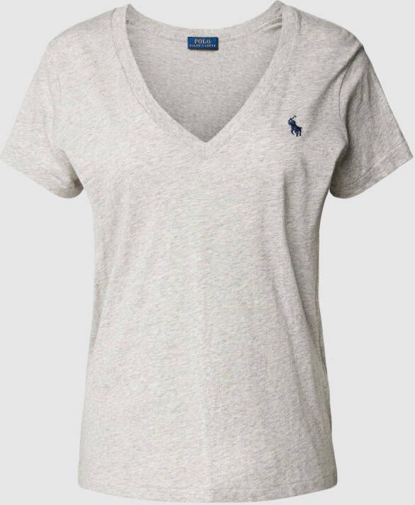 Polo Ralph Lauren T-shirt van katoen met V-hals