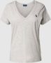 Polo Ralph Lauren T-shirt met labelstitching en V-hals - Thumbnail 1