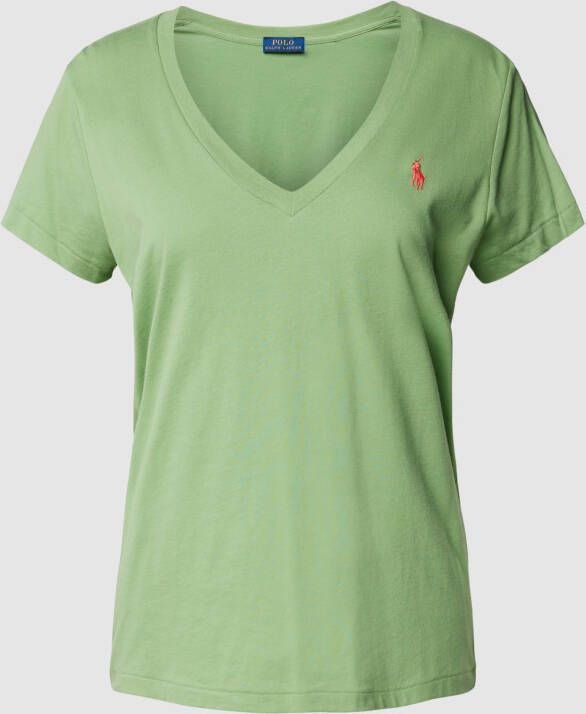 Polo Ralph Lauren T-shirt van katoen met V-hals