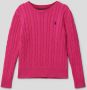 Polo Ralph Lauren Teens Gebreide pullover met kabelpatroon - Thumbnail 1