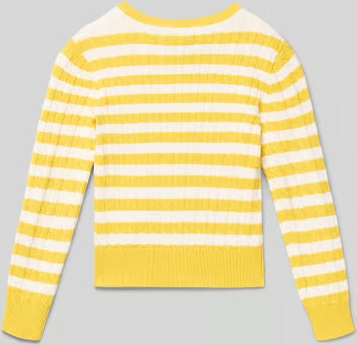 Polo Ralph Lauren Teens Cardigan met kabelpatroon en labelstitching - Foto 2