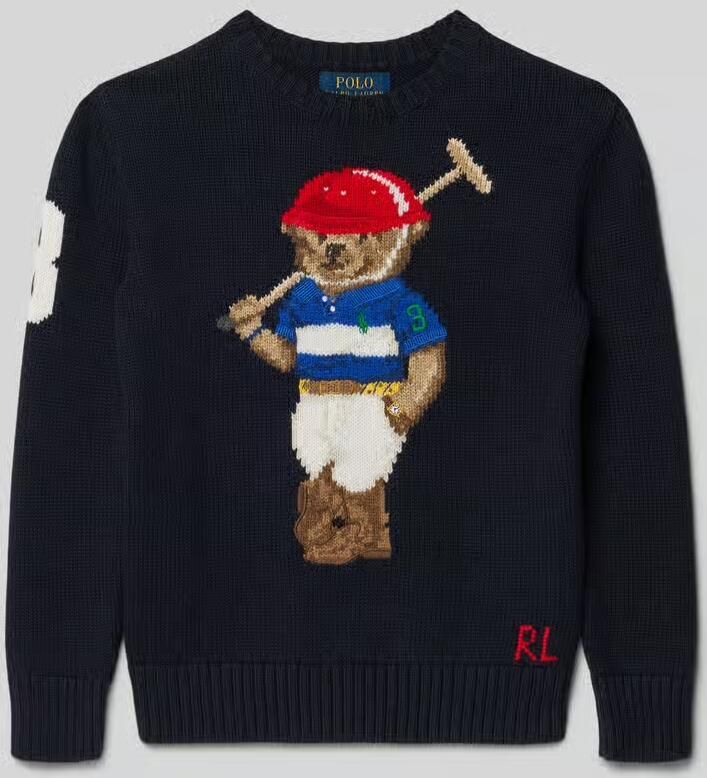 Polo Ralph Lauren Teens Gebreide pullover met motief en ronde hals
