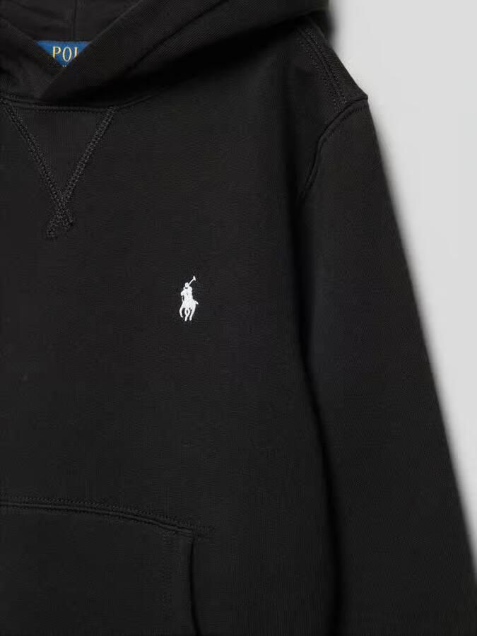 Polo Ralph Lauren Zwarte Hoodie met Geborduurd Logo Black Heren - Foto 2