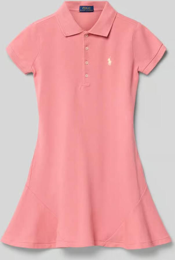 Polo Ralph Lauren Teens Licht uitlopend polojurk van katoenmix - Foto 2
