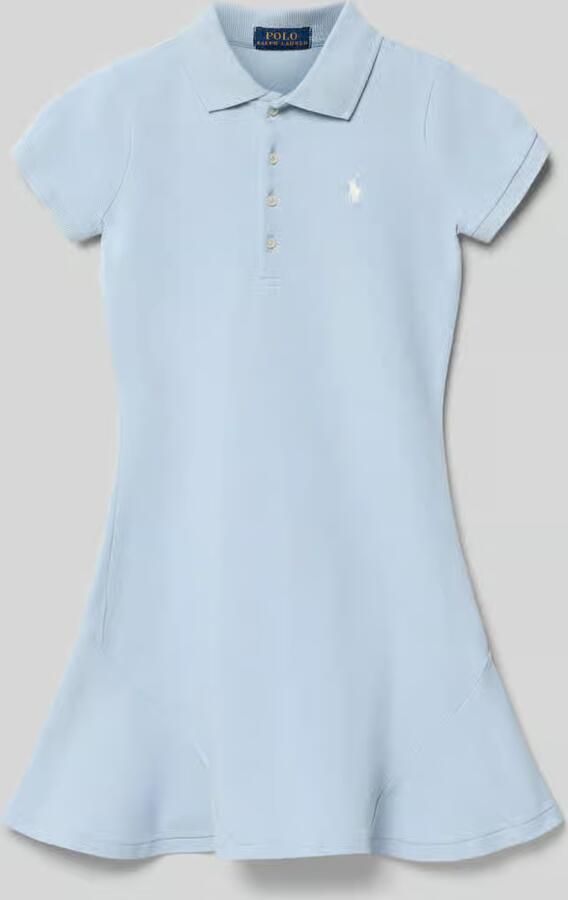 Polo Ralph Lauren Teens Licht uitlopend polojurk van katoenmix - Foto 2