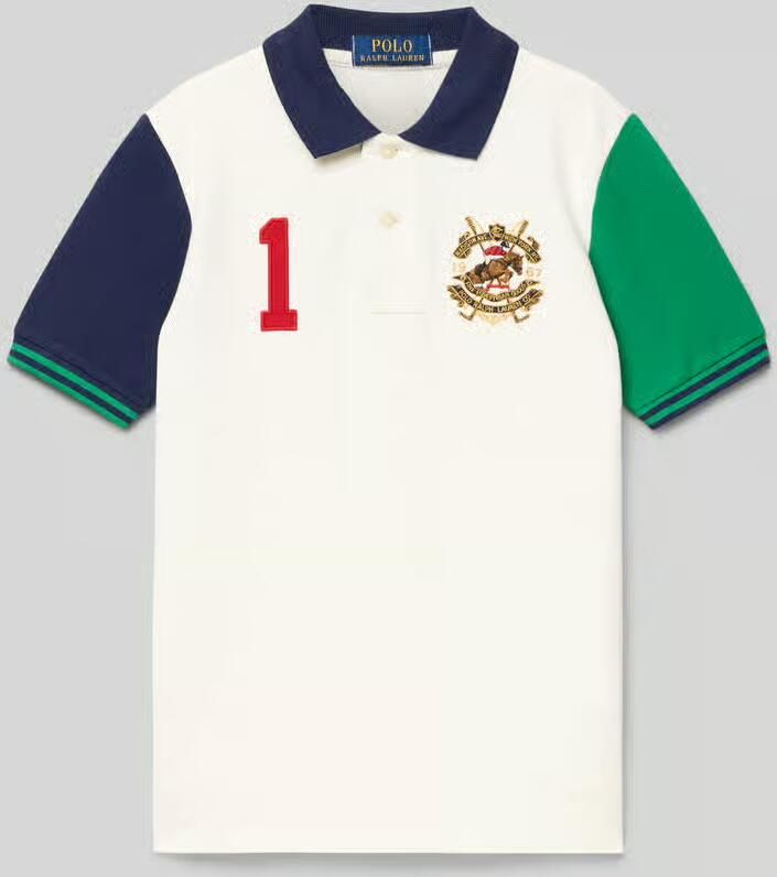 Polo Ralph Lauren Teens Poloshirt met korte knoopsluiting - Foto 2