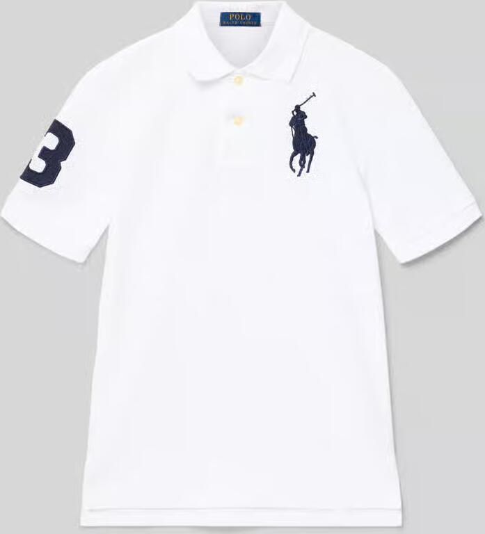 Polo Ralph Lauren Teens Poloshirt met labelstitching - Foto 2