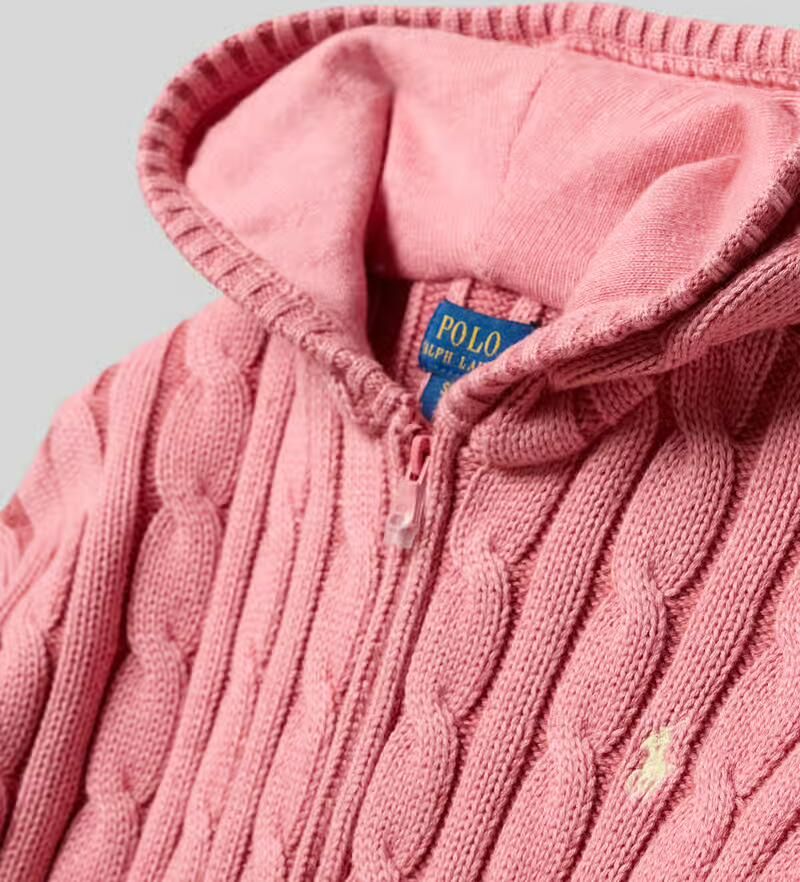 Polo Ralph Lauren Teens Regular fit gebreid jack van puur katoen