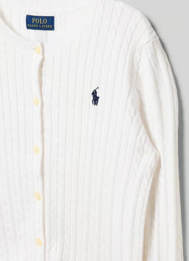 Polo Ralph Lauren Teens Regular fit gebreid jack van puur katoen