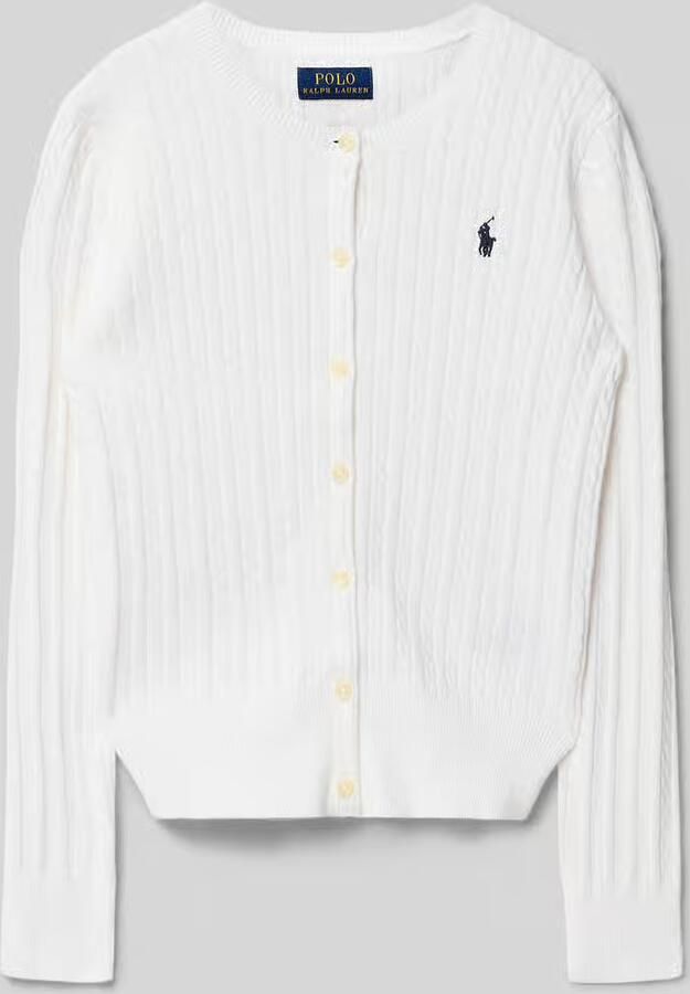 Polo Ralph Lauren Teens Regular fit gebreid jack van puur katoen - Foto 2