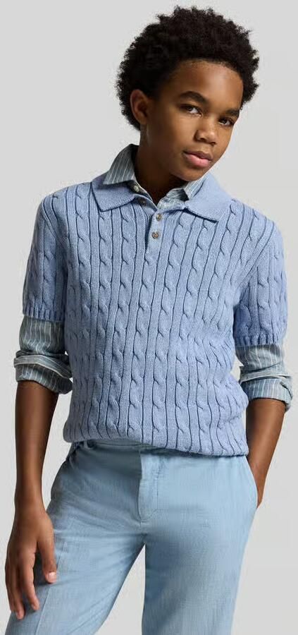 Polo Ralph Lauren Teens regular fit poloshirt in ribbreiselook - Foto 2