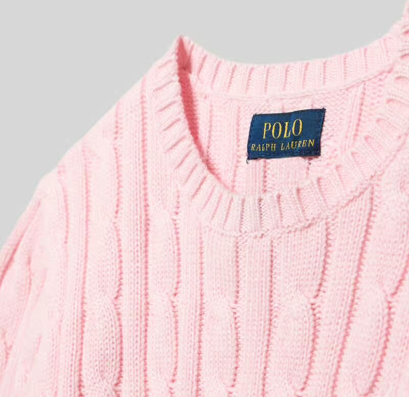 Polo Ralph Lauren Teens Gebreide pullover met kabelpatroon en ronde hals - Foto 2
