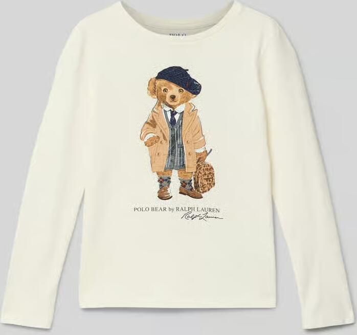 Polo Ralph Lauren Teens Regular-fit shirt met lange mouwen met logoprint