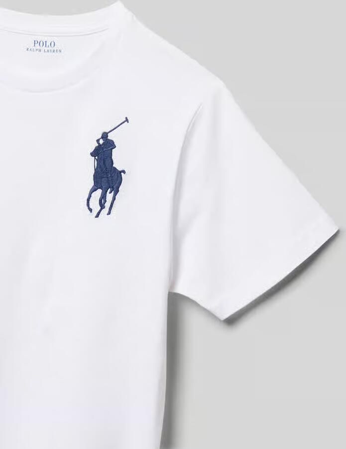 Polo Ralph Lauren Teens T-shirt met logo- en motiefstitching - Foto 2