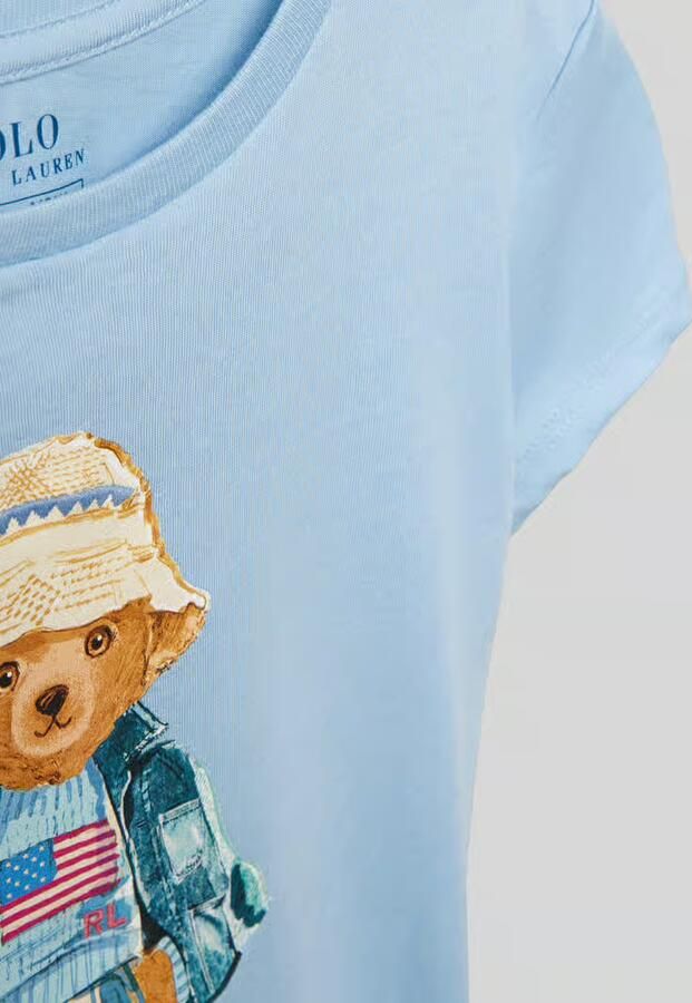 Polo Ralph Lauren Teens regular fit T-shirt van puur katoen met polo bear-motief