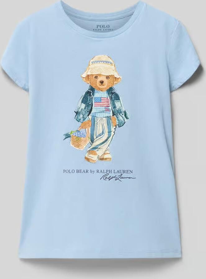 Polo Ralph Lauren Teens regular fit T-shirt van puur katoen met polo bear-motief - Foto 2