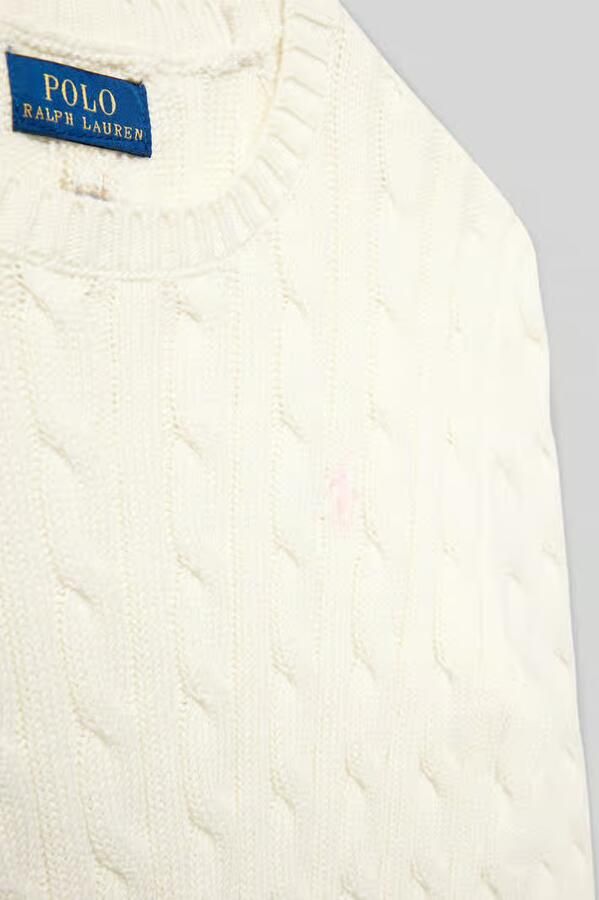 Polo Ralph Lauren Teens Gebreide pullover met kabelpatroon en labelstitching - Foto 4
