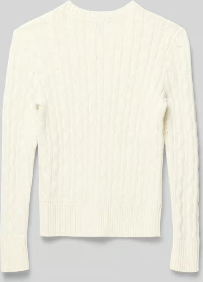 Polo Ralph Lauren Teens Gebreide pullover met kabelpatroon en labelstitching - Foto 3
