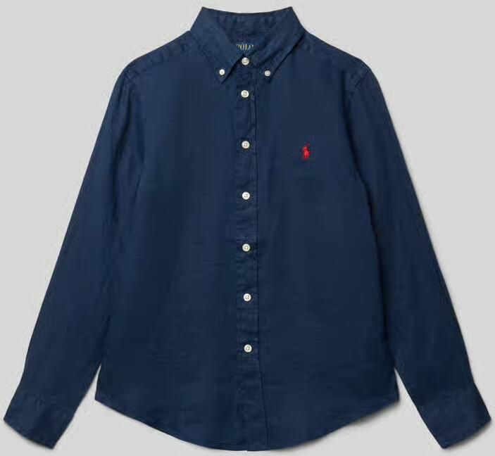 Polo Ralph Lauren Teens Regular fit vrijetijdsoverhemd van linnen - Foto 2