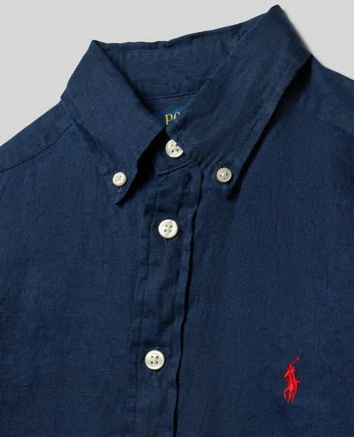 Polo Ralph Lauren Teens Regular fit vrijetijdsoverhemd van linnen