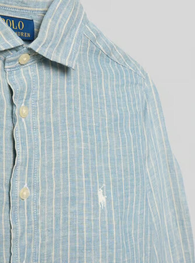 Polo Ralph Lauren Teens regular fit vrijetijdsoverhemd van puur linnen