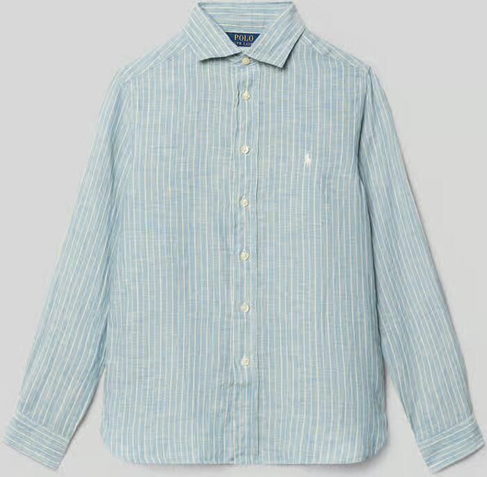 Polo Ralph Lauren Teens regular fit vrijetijdsoverhemd van puur linnen - Foto 2