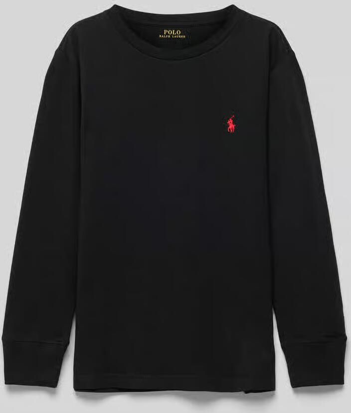 Polo Ralph Lauren Teens Shirt met lange mouwen ronde hals en labelstitching - Foto 2
