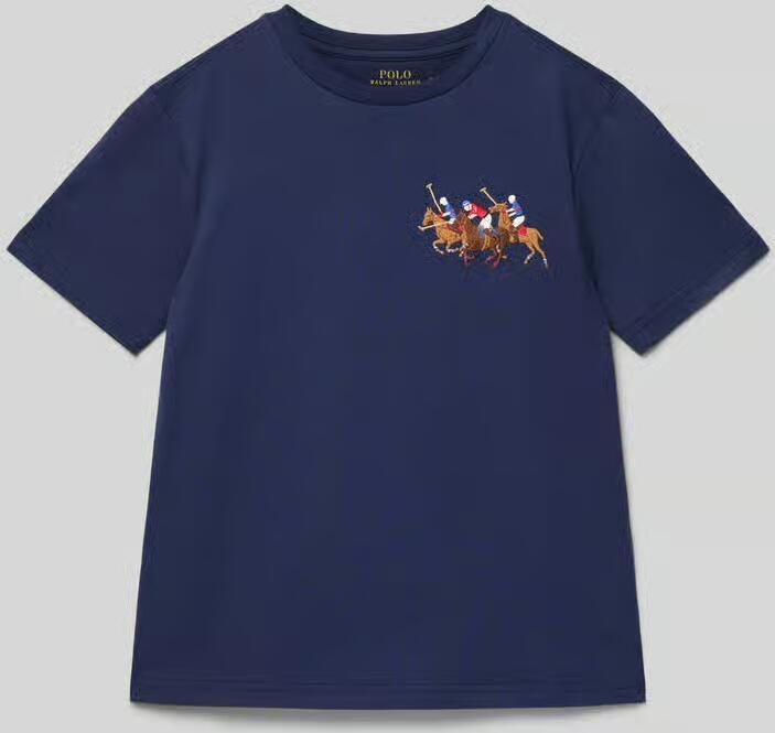 Polo Ralph Lauren Teens T-shirt met labelstitching - Foto 2