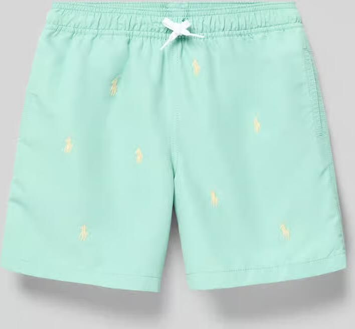Polo Ralph Lauren Teens Zwembroek met all-over borduursel model 'TRAVELLER' - Foto 2