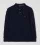 Polo Ralph Lauren polo met borduursels donkerblauw Jongens Katoen Polokraag 140-152 - Thumbnail 1