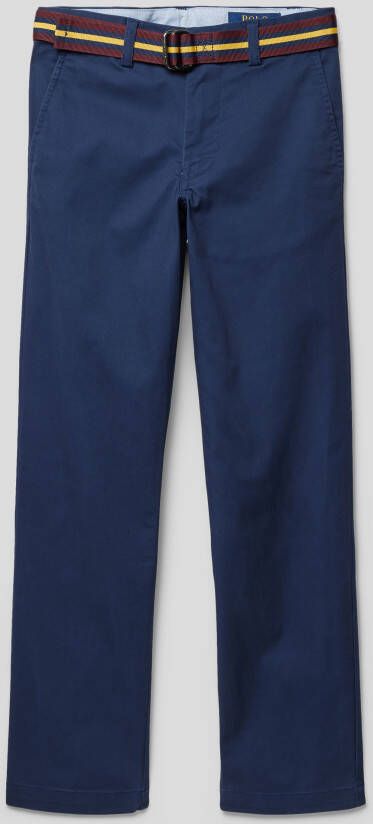 Polo Ralph Lauren Teens Stoffen broek met riem model 'BEDFORD'