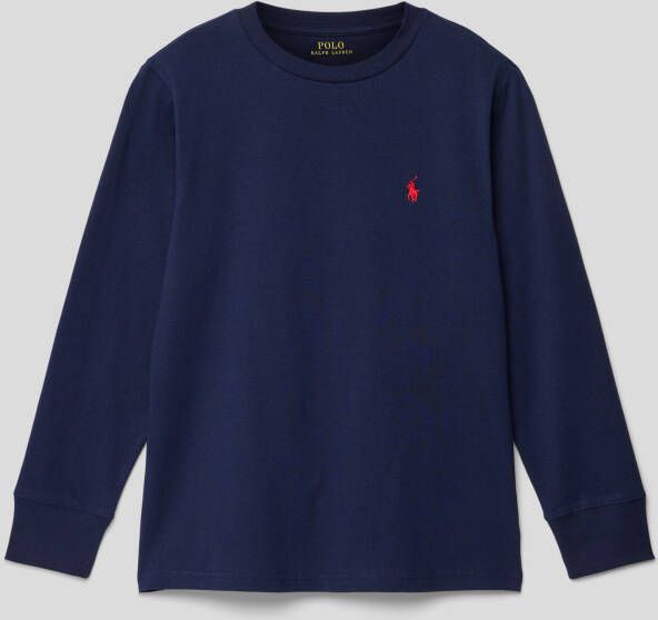 Polo Ralph Lauren longsleeve blauw Jongens Katoen Ronde hals Effen 164 176