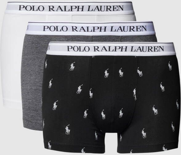 Polo Ralph Lauren Underwear Boxershort met logo in band in een set van 3 stuks model 'CLASSIC'