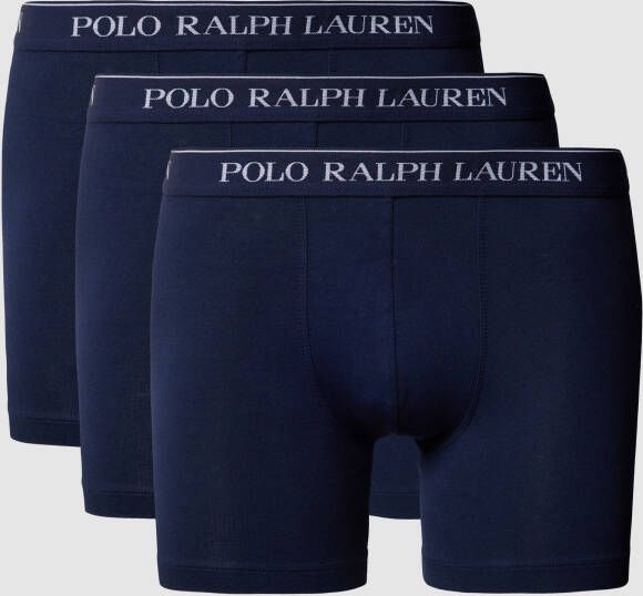 Ralph Lauren Upgrade je collectie met Boxer Brief 3-Pack Blue Heren