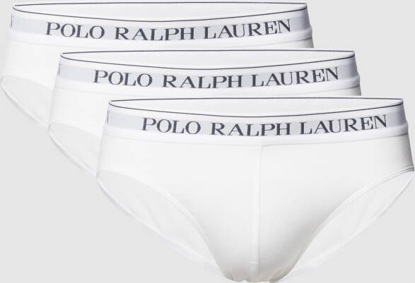 Ralph Lauren Klassieke Witte Polo Slip (3-Pack) White Heren