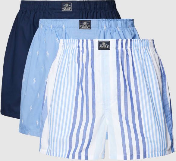 Polo Ralph Lauren Underwear Boxershort met all-over motief in een set van 3 stuks