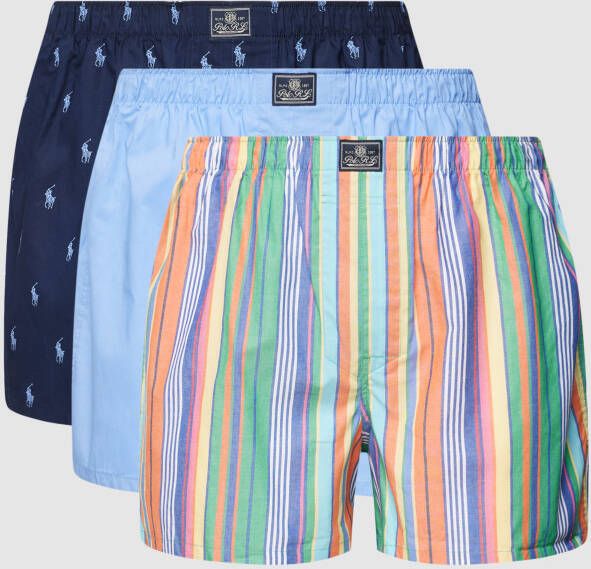 Polo Ralph Lauren Underwear Boxershort met all-over motief in een set van 3 stuks