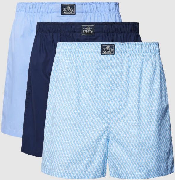 Polo Ralph Lauren Underwear Boxershort met all-over motief in een set van 3 stuks