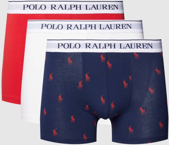 Polo Ralph Lauren Underwear Boxershort met deelnaden in een set van3 stuks