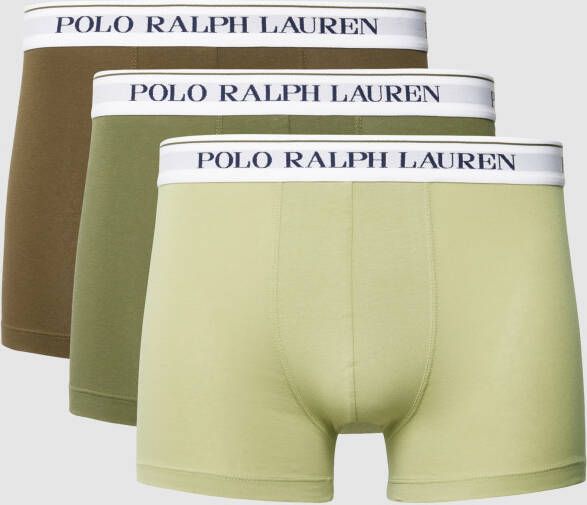 Polo Ralph Lauren Underwear Boxershort met elastische band met logo in een set van 3 stuks
