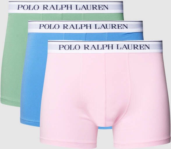 Polo Ralph Lauren Underwear Boxershort met elastische band met logo in een set van 3 stuks