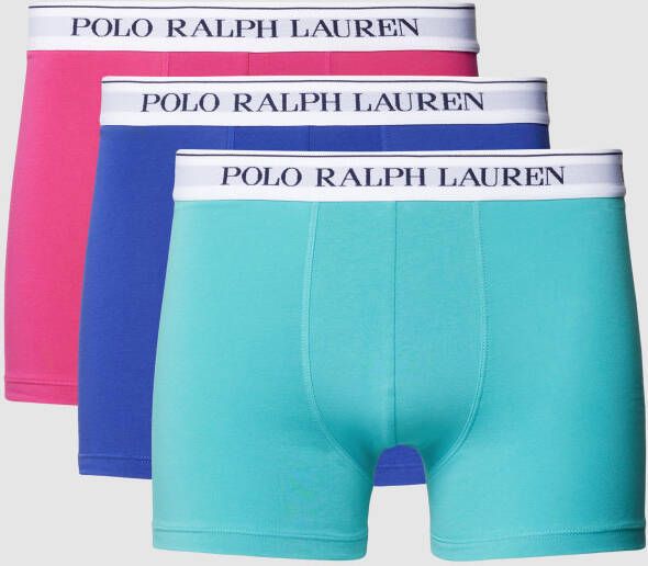 Polo Ralph Lauren Underwear Boxershort met elastische band met logo in een set van 3 stuks
