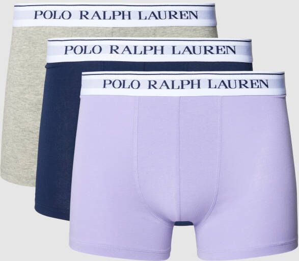 Polo Ralph Lauren Underwear Boxershort met labeldetail in een set van 3 stuks model 'CLASSIC'