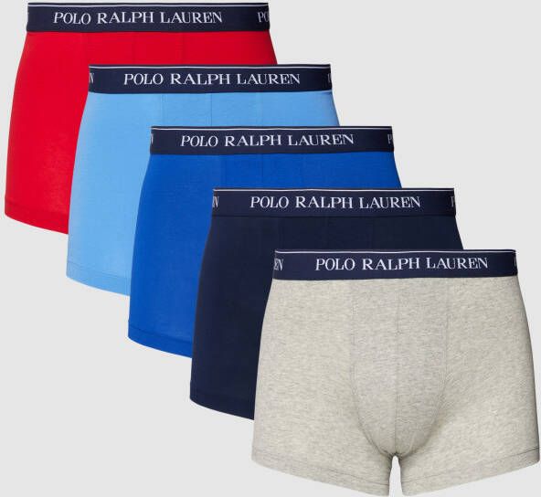 Polo Ralph Lauren Underwear Boxershort met labeldetail in een set van 5 stuks