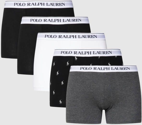 Polo Ralph Lauren Underwear Boxershort met labeldetails in een set van 5 stuks